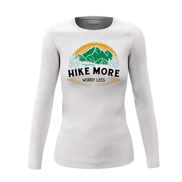 Hike More Worry Less Women Long Sleeve Shirt